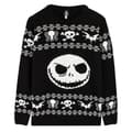 Miniatyrbilde 1 av 4: Nightmare Before Christmas Unisex Adult Jack Skellington Knitted Jumper