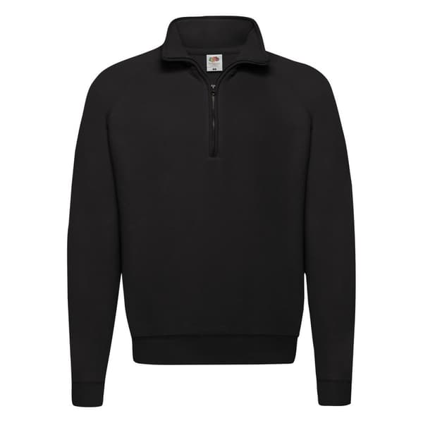 Fruit of the Loom Mens Classic 80/20 Zip Neck Sweatshirt