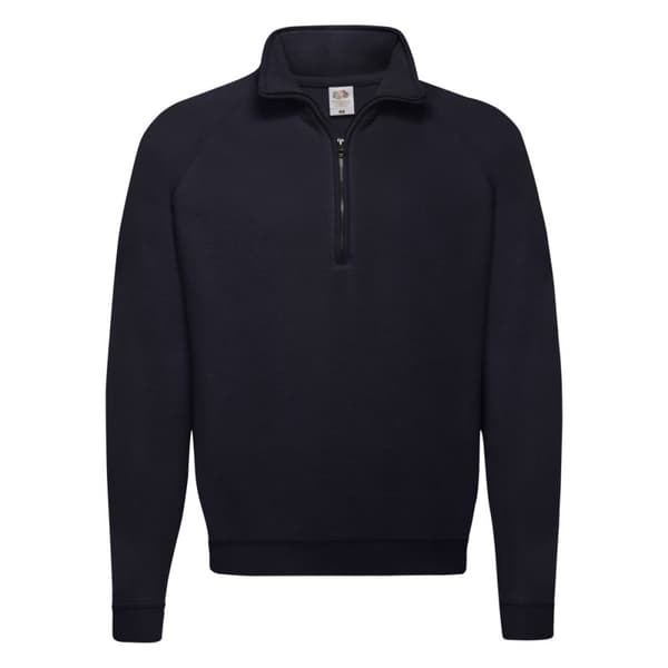 Fruit of the Loom Mens Classic 80/20 Zip Neck Sweatshirt