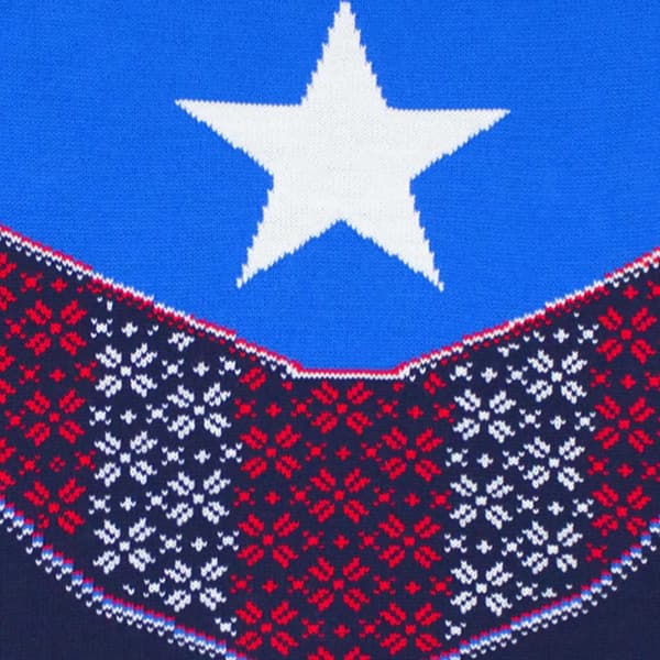 Captain America Unisex vuxen Sköld stickad jultröja för vuxna