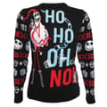 Miniatyrbilde 1 av 2: Nightmare Before Christmas Unisex Adult Ho Ho Oh No Knitted Sweatshirt