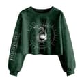 Pikkukuva 1 / 2: Harry Potter Unisex Adult Slytherin Constellation Acid Wash Crop Sweatshirt