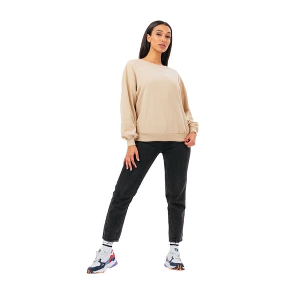 Hype Kvinnor/Damer Drop Shoulder Oversized Sweatshirt Beige 14 UK