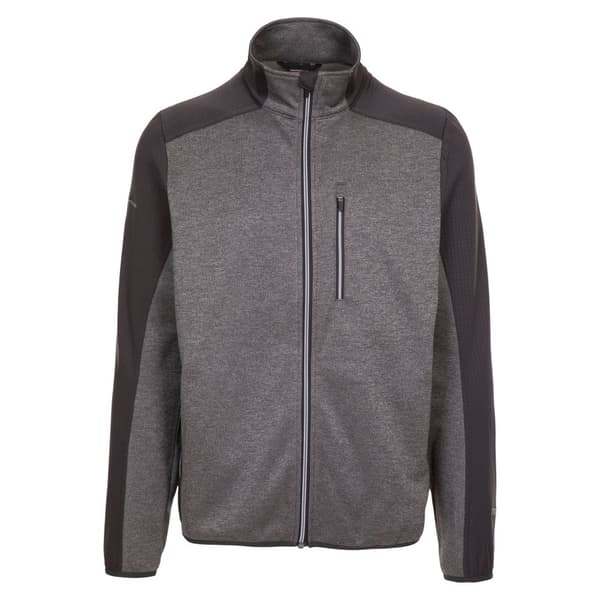 Trespass Mens Tansorton Full Zip Fleece Storm Grey XS