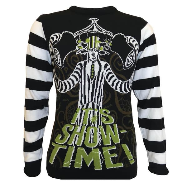 Beetlejuice Unisex Showtime-strikket trøje til voksne