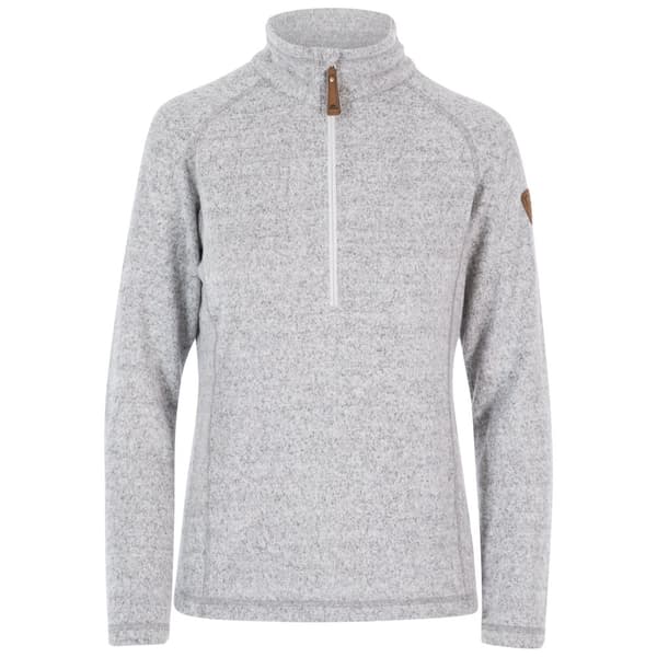 Trespass Womens/Ladies Tenderness Leather Fleece Top Grey Marl S