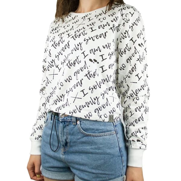 Harry Potter Womens/Ladies I Do Solemnly Swear Cropped Jumper