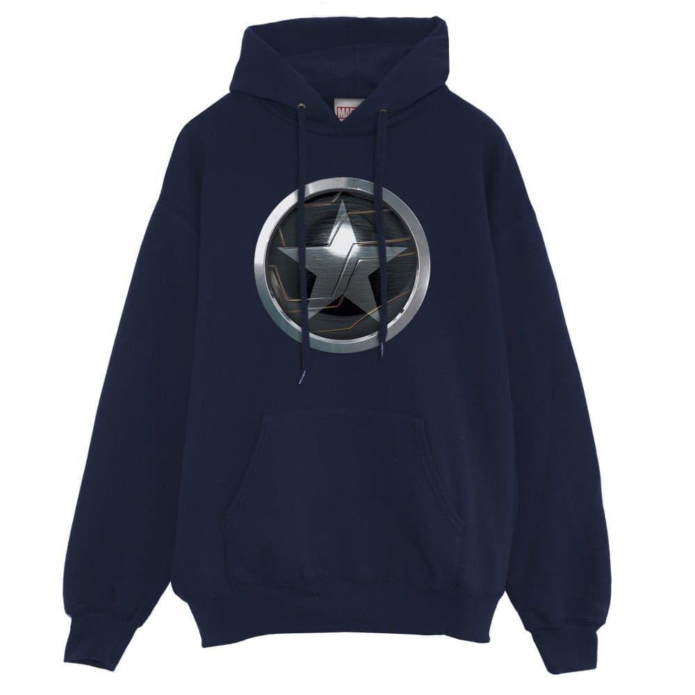 Marvel Kvinnor/Damer The Winter Soldier Emblem Boyfriend Hoodie