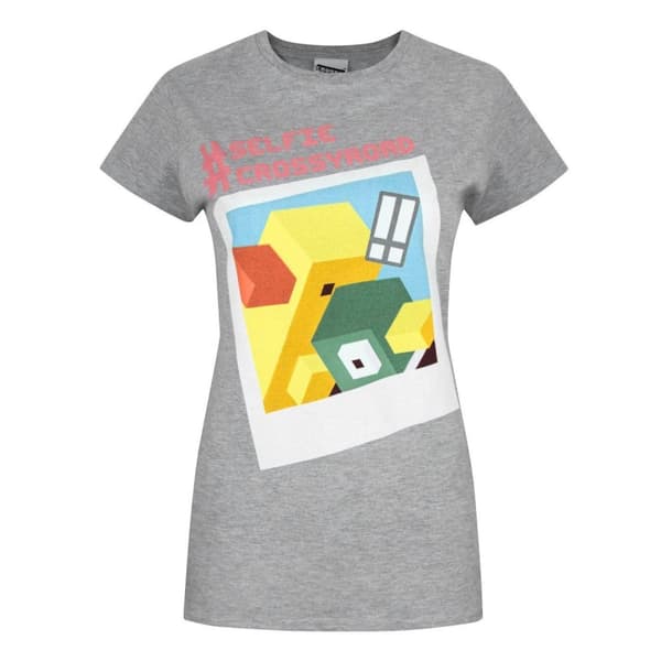 Crossy Road T-shirt til kvinder/damer med Selfie-look