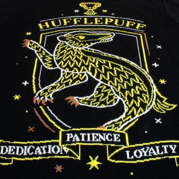 Harry Potter Unisex Hufflepuff-strikket trøje til voksne