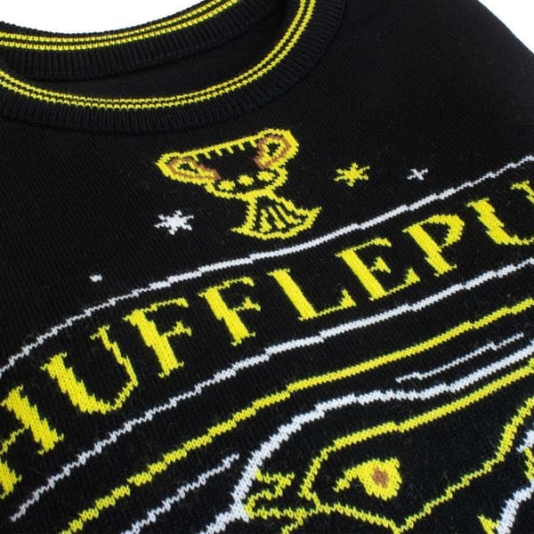 Harry Potter Unisex Hufflepuff-strikket trøje til voksne
