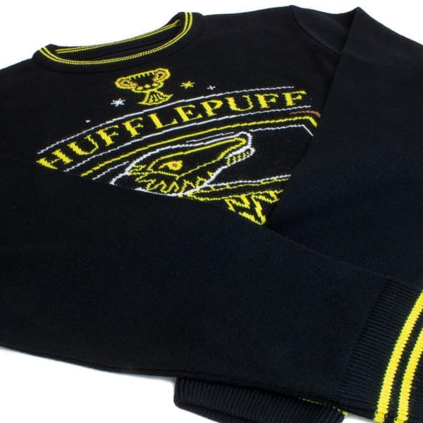 Harry Potter Unisex Hufflepuff-strikket trøje til voksne