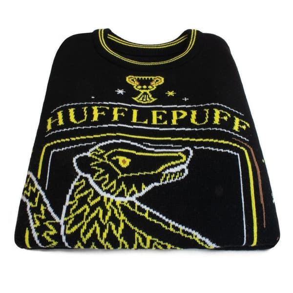 Harry Potter Unisex Hufflepuff-strikket trøje til voksne