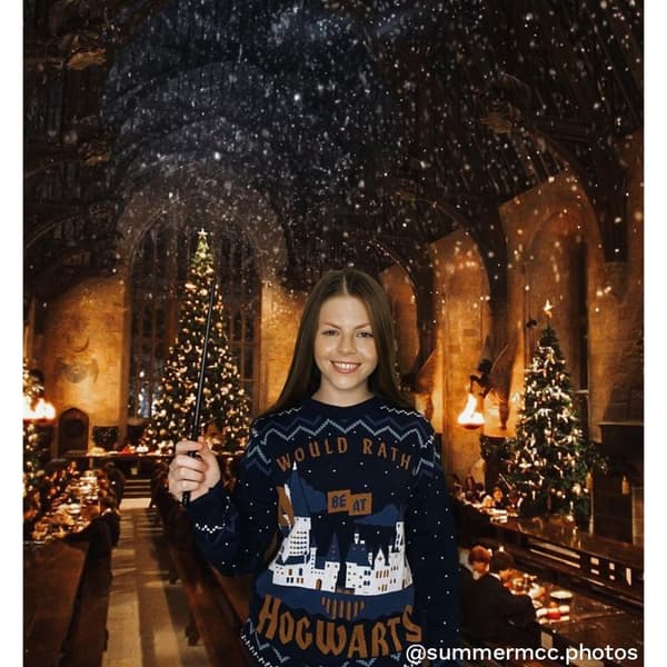 Harry Potter Unisex voksen trøje til voksne, der hellere vil være på Hogwarts