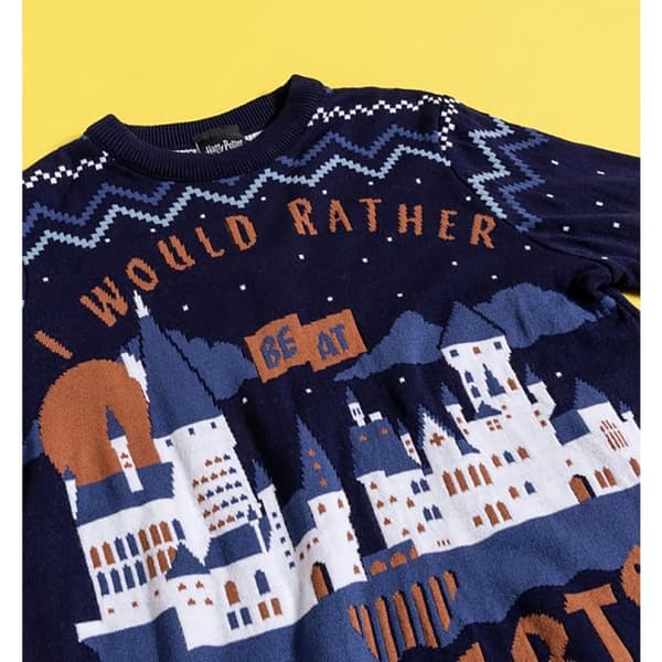Harry Potter Unisex Adult Rather Be At Hogwarts Knitted Jumper