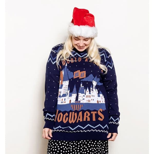 Harry Potter Unisex Adult Rather Be At Hogwarts Knitted Jumper