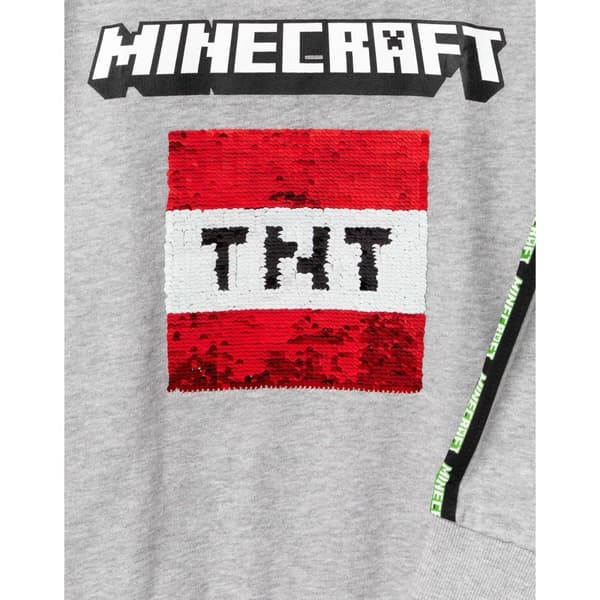 Minecraft Sweatshirt med pailletter til børn/unge