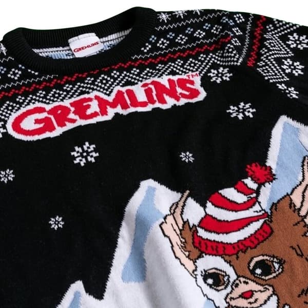 Gremlins Unisex voksen ski Gizmo strikket juletrøje