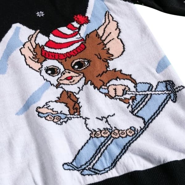 Gremlins Unisex voksen ski Gizmo strikket juletrøje