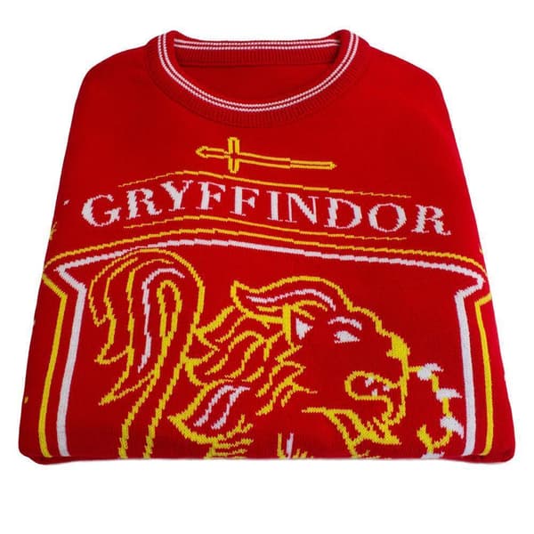 Harry Potter Unisex Adult House Crest Gryffindor Knitted Jumper