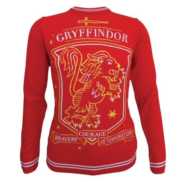 Harry Potter Unisex Adult House Crest Gryffindor Knitted Jumper