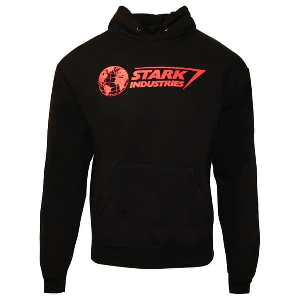 Marvel Unisex Stark Industries hættetrøje til voksne Black/Red XL