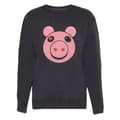 Miniatyrbillede 1 af 2: Piggy Sweatshirt med ansigt til piger