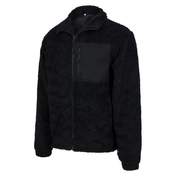 Front Row Mens Sherpa Recycled Fleece Jacket