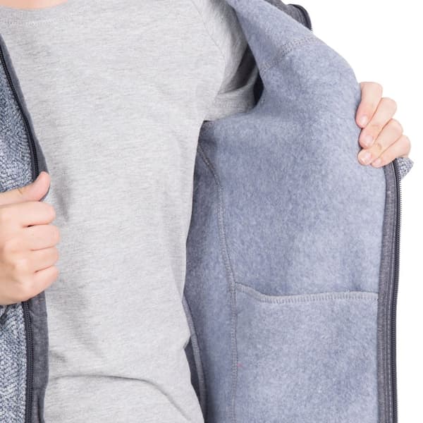 Trespass Barn/Kids Reserve Fleece Hoodie med hel dragkedja