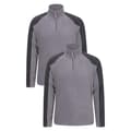 Miniatyrbilde 1 av 4: Mountain Warehouse Mens Ashbourne Half Zip Fleece Top (Pack of 2)