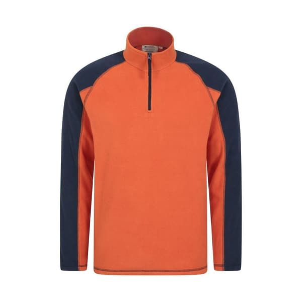 Mountain Warehouse Mens Ashbourne Fleece Top Orange XS
