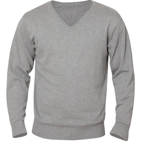 Clique Mens Aston Knitted V Neck Sweatshirt