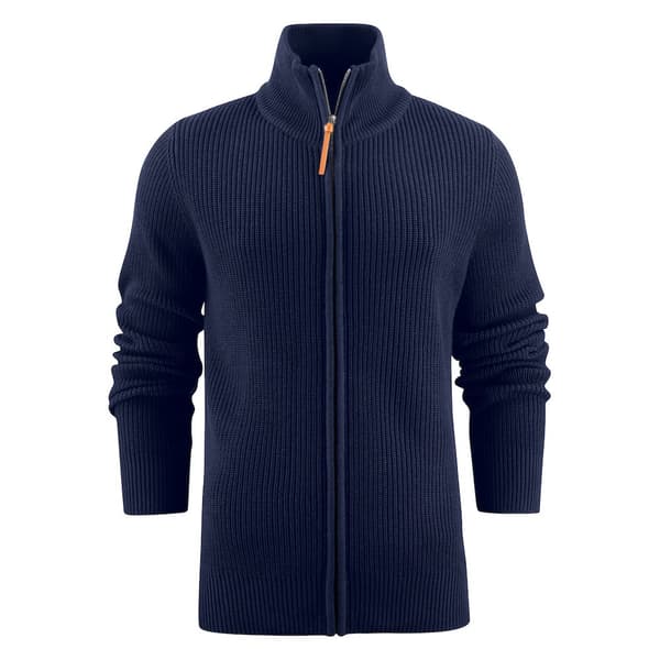 James Harvest Brockway strikket cardigan til mænd Navy M