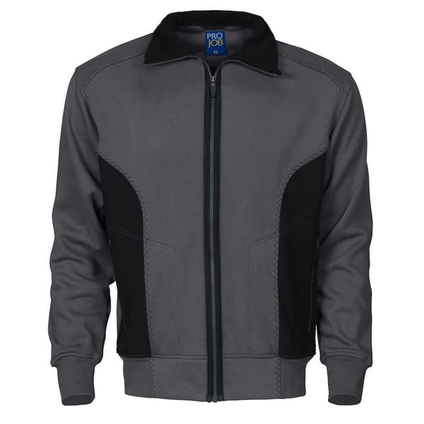 Projob Herre Pro Gen Sweatshirt med fuld lynlås til mænd