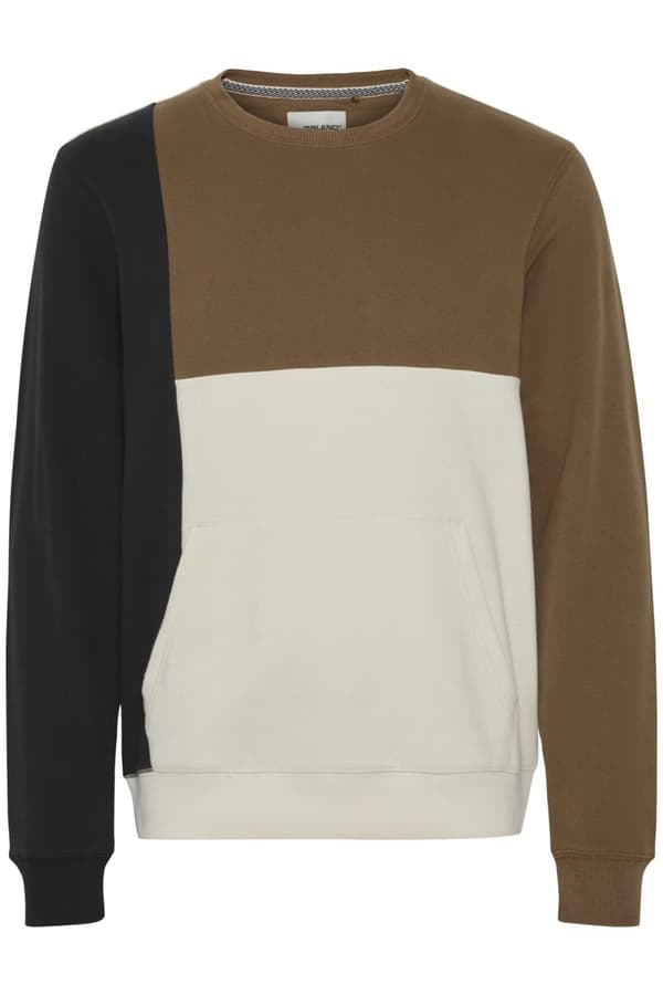 Blend - Sweatshirt 20714289 Blockmönstrad