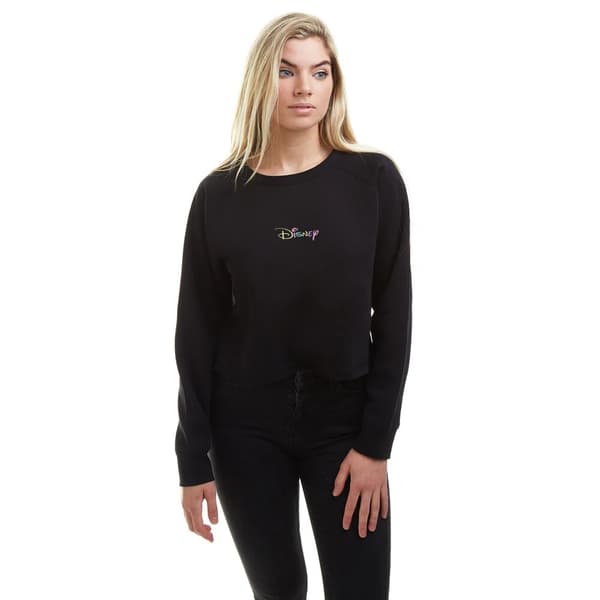 Disney Kvinnor/Damer Rainbow Crop Sweatshirt