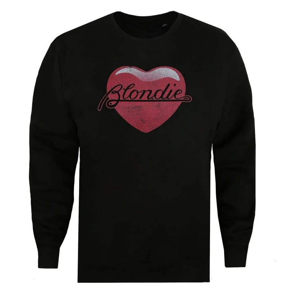Blondie Kvinnor/Damer Heart Crew Neck Sweatshirt