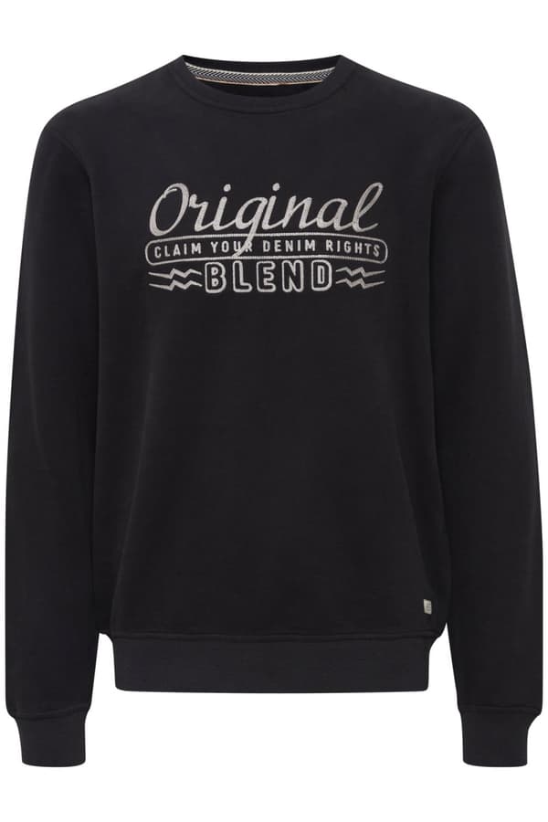 Blend - Sweatshirt 20714591 Logo Svart S