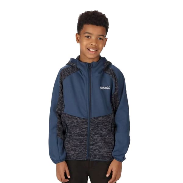 Regatta Childrens/Kids Dissolver VI Marl Fleece Full Zip Hoodie