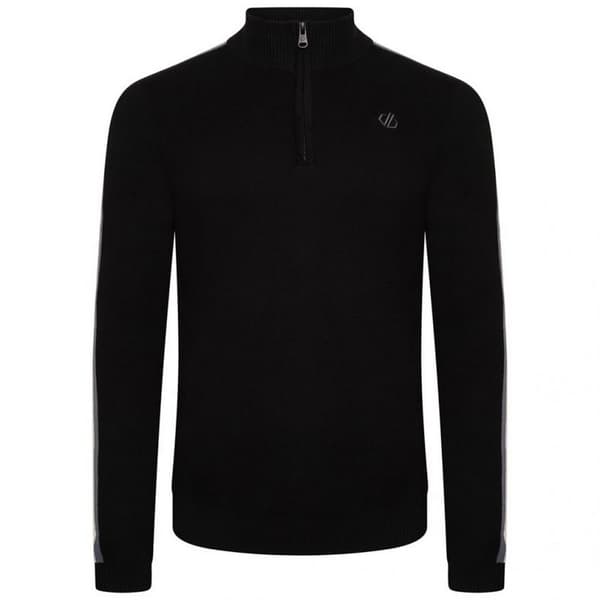 Dare 2B Mens Dutiful II Stripe Half Zip Sweatshirt Black XXL