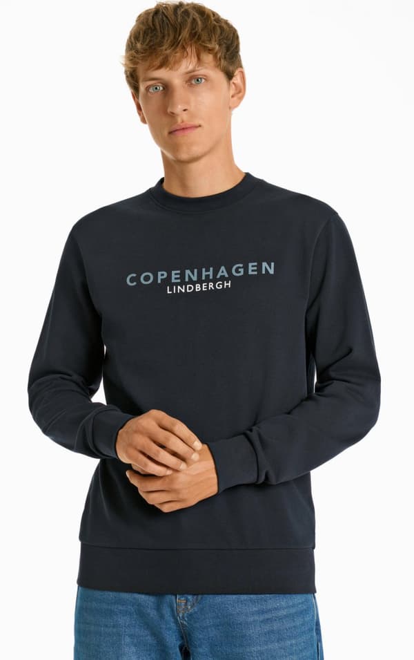 Lindbergh White - Sweatshirt 30-705095B Logo