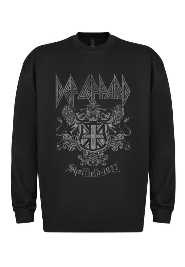 Def Leppard - Sheffield 1977   Sweatshirt Sort Small