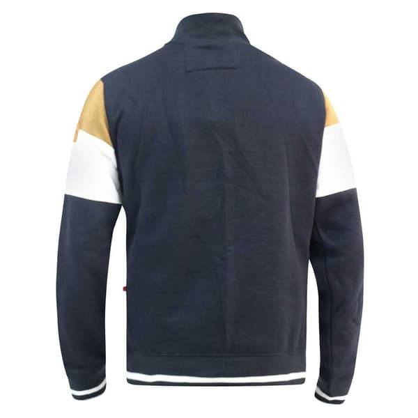 Duke Mens D555 Kenington Colour Block Zip Neck Kingsize Sweatshirt
