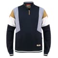Miniatyrbild 1 av 2: Duke Mens D555 Kenington Colour Block Zip Neck Kingsize Sweatshirt