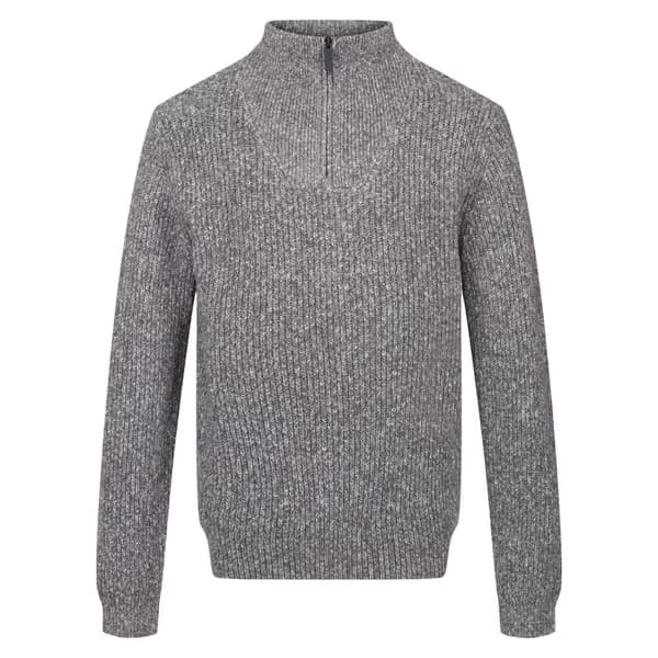 Regatta Herre Kaison Marl strikket halv lynlås trøje Dark Grey XXL