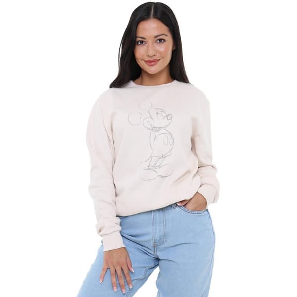 Disney Womens/Ladies Mickey Mouse Sketch Sweatshirt