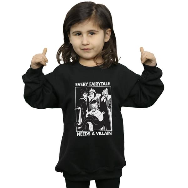 Disney Girls Villains Sweatshirt i bomull