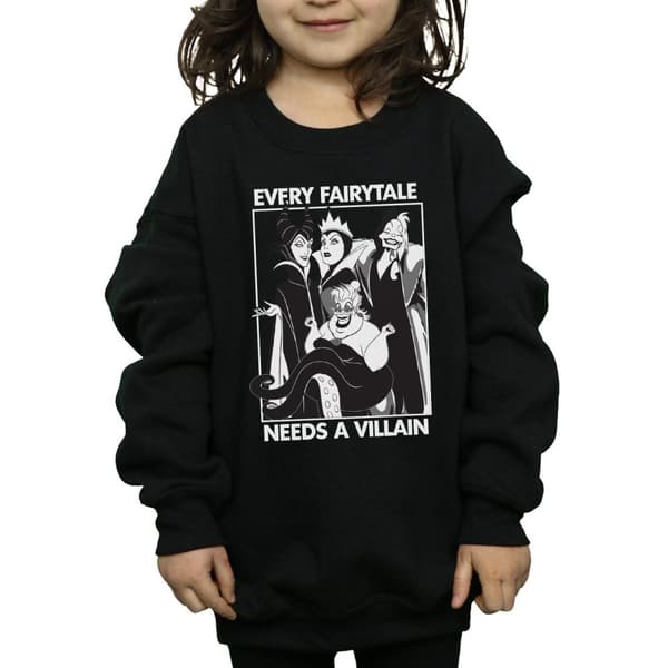 Disney Girls Villains Sweatshirt i bomull