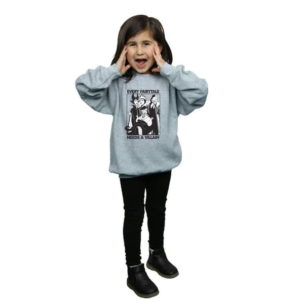 Disney Girls Villains Sweatshirt i bomull