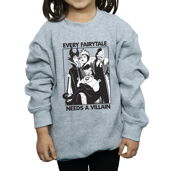 Disney Girls Villains Sweatshirt i bomull